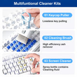 7-in-1 Cleaning Kit | All-in-One Keyboard Cleaning Kit with Brush & Cleaner for Bluetooth, AirPods, Laptop, Tablet, Phone, iPad, Smartwatch, MacBook, Earbuds & PC Accessories